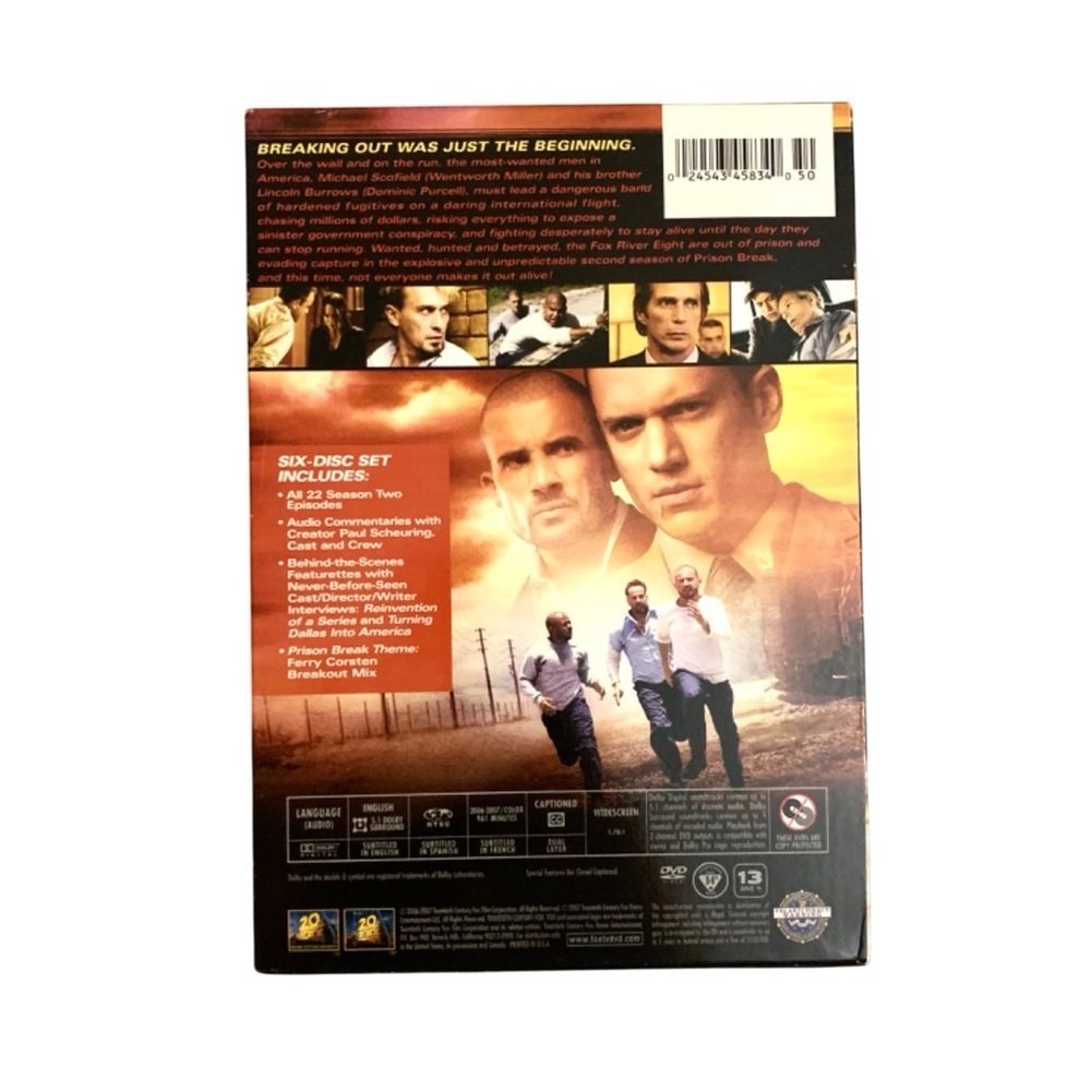 Prison Break Complete Seasons 1 & 2 (6 Disc DVD sets)‎ Action/Intrigue/Suspense - Picture 12 of 16